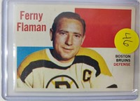 1960 Topps Fernie Flaman Hockey Card