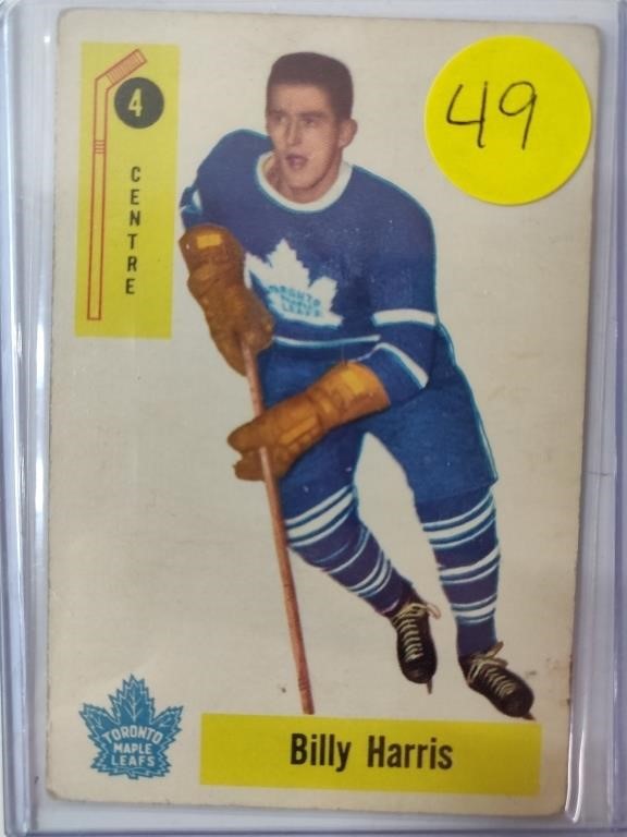 1958-59 Parkhurst Billy Harris Hockey Card