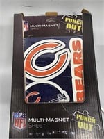 Chicago Bears Multi-Magnet PUNCH OUT SHEET. NEW