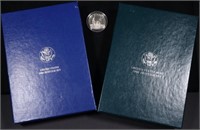 1986 & 1990 US PRESTIGE SETS, 1986-S 50C COMM COIN