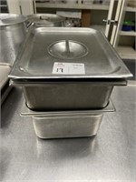2 Stainless High-wall Half Pans
