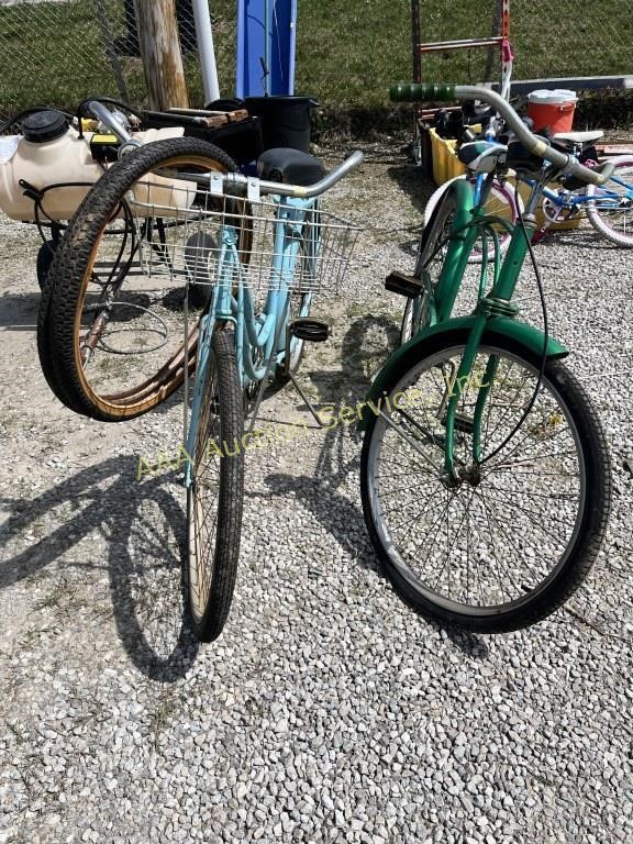 (2) 27in retro adult bikes