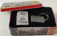 1998 Bradford PA Zippo Lighter & Keychain