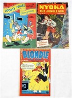 (3) 1950s ANTIQUE 10 CENT COMIC BOOKS