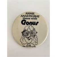 Annie Anistagmat times with Cronus vintage pin