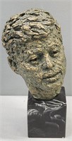 John F. Kennedy Plaster Art Bust