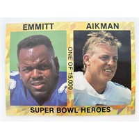Super Bowl Heroes Emmitt Smith & Troy Aikman Footb