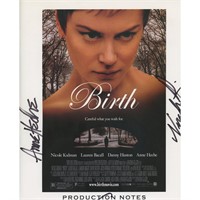 Birth signed movie booklet