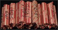 (20 ROLLS) MIXED DATES WHEAT CENTS