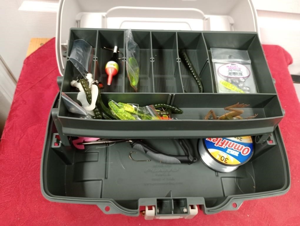 tackle box with contents
