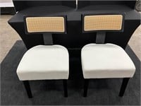 Amirh Fabric Low Back Side/Dining Chair Set