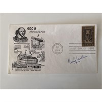 Irving Wallace signed commemorative cover