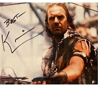Waterworld Kevin Costner Signed Movie Photo. GFA A