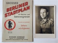 Map of Berlin Germany & Soldier Photo