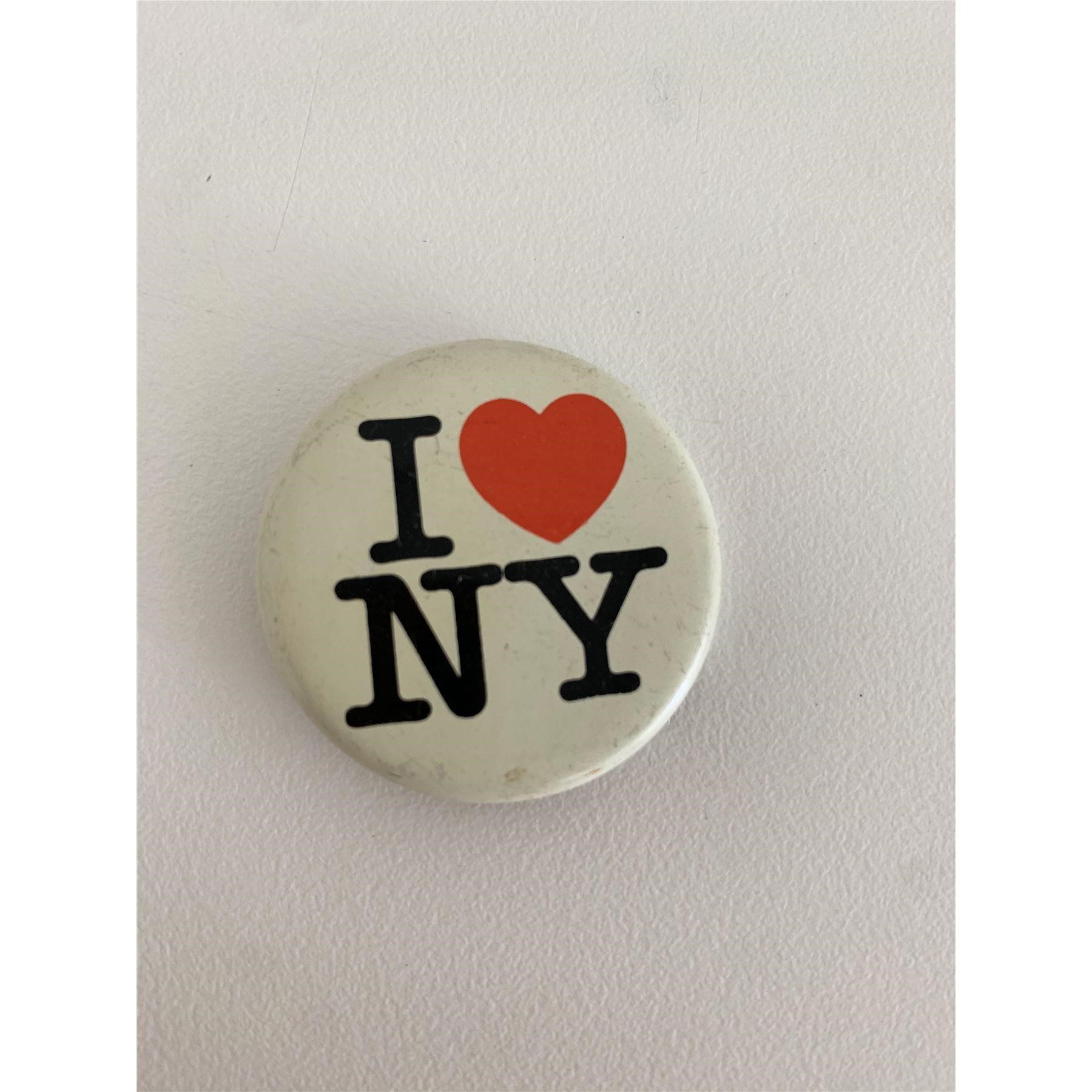 I heart NY vintage pin