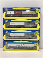 Four Athearn HO Scale Train Cars NIB