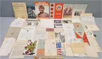 Military Related Paper Ephemera Lot