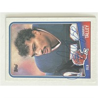 Buffalo Bills Darryl Talley 1986 Topps #228 signed
