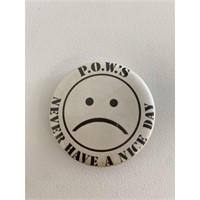 POWS never have a nice day vintage pin