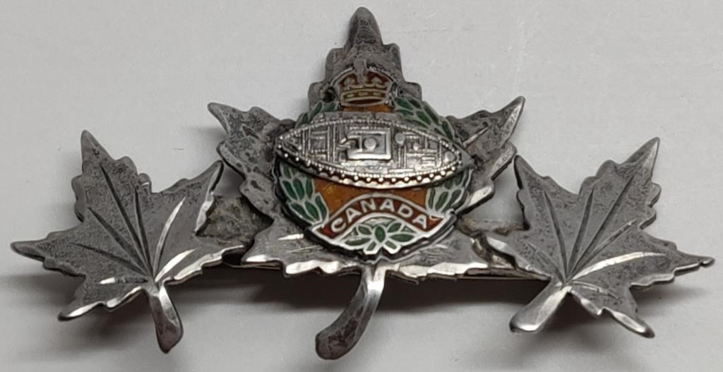 Sterling Silver Military Pin
