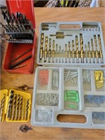 2+/- Boxes Assorted Drill Bits, Fly Swatter,