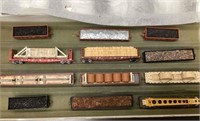 12 Car Set Of Loaded Freight Cars