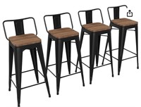 1 LOT 30 inch Bar Stools Set of 4 Bar Height