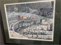 Signed and Numbered Railroad Print