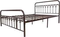 1 TUSEER Metal Bed Frame Queen Size with Vintage