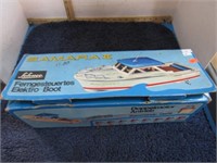 VINTAGE REMOTE CONTROL TOY BOAT -- MADE IN GERMANY