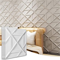 $55  Art3d PVC 3D Wall Panel  19.7x19.7 12-Pack