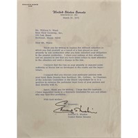 US Senator Edmund S. Muskie signed letter