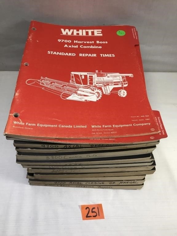 Various White Parts and Operator Manuals