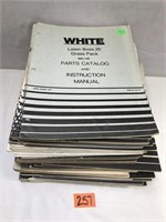 Various White Parts and Operator Manuals
