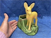 1950s Shawnee USA Pottery deer planter