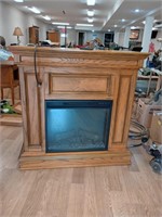 elec fireplace with heat has remote