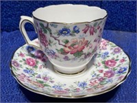 Crown Staffordshire England Cup & Saucer