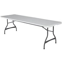 1 Lifetime 8-Foot Folding Table White Granite