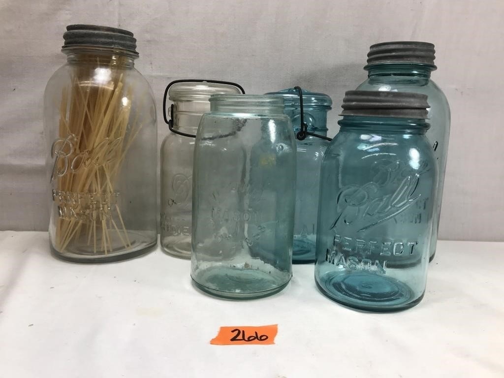 Vintage Ball/Drey canning jars and Zinc lids and m
