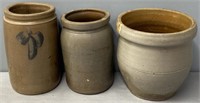 Stoneware Pot & Jars Lot Collection
