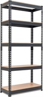 HOMEDANT 28Wx12.3Dx59.5H 5-Tier Metal Shelf