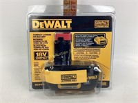 DeWalt Compact Lithium Ion Battery 18v new in