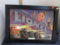 REPRODUCTION METAL LIONEL TRAINS SIGN