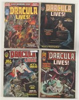 Curtis Marvel Dracula Lives Annual + Nos.2-4 1973