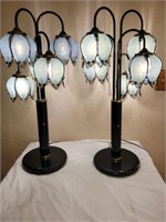 2 Metal Lamps with 3-Adjustable Speed