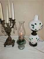 2+/- Lamps, 1+/- Metal Candle Holder