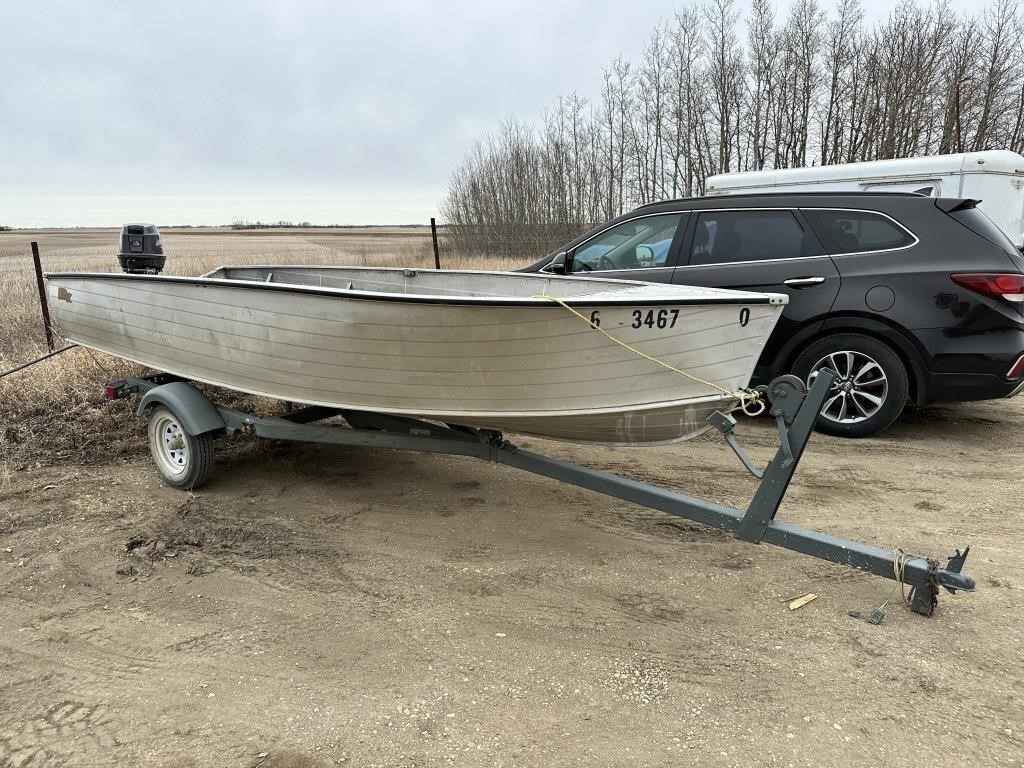 Cooper 16ft Aluminum Fishing Boat w/ 25hp motor