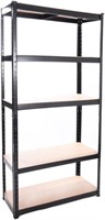 Panana 5 Tier Shelving 150X70X30CM Black