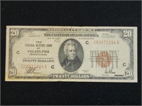 1929 $20 Federal Reserve FR-1870c