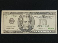 1996 $20 Federal Reserve ERROR NOTE